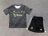Manchester United Originals Stone Roses Icon 1:1 Kids Pre-Match Soccer Jersey 23/24