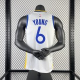 NBA Golden State Warriors White YOUNG#6 Men Jersey Top Quality Hot Pressing Number And Name 2023