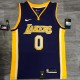 NBA Laker retro purple V-neck No. 0 kuznik young with chip 1:1 Quality