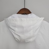 2022 Flamengo White Windbreaker (红色阿迪红色三边）