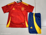 Spain Home Kids 1:1 Quality Soccer Jersey 24/25