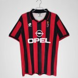 1995/1996 AC Milan Home Fans 1:1 Retro Soccer Jersey
