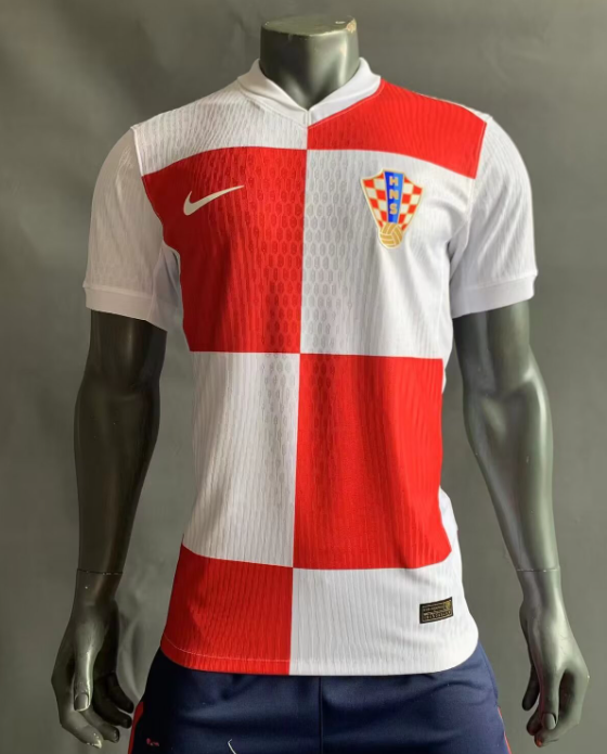Croatia Home Player Version 1:1 Quality Soccer Jersey 24/25