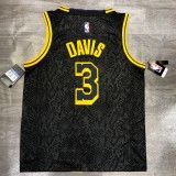 NBA Laker crew black snake 3 Davis with chip 1:1 Quality