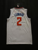 NBA New season Express (new fabric print) Leonard city version 2 dark blue, black, white 1:1 Quality