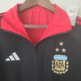 Argentina Black-Red Double Sided Windbreaker 2022