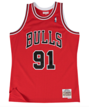 NBA Mitchell & Ness bull 91 red 1:1 Quality