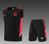 Bayern Munich Vest Training Suit Kit Black 1:1 Quality Training Jersey 22/23