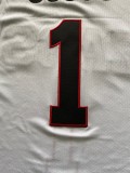 NCAA University of Gonzaga #1 white university Jersey 1:1 Quality