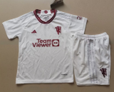 23/24 Manchester United Third 1:1 Kids Soccer Jersey