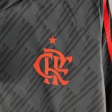 2022 Flamengo Black Windbreaker(红色阿迪红色三边）