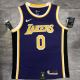 NBA Laker crew neck retro purple 0 Kuzma with chip 1:1 Quality