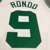 NBA Celtics retro white No.9 Rondo with chip 1:1 Quality