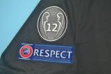 Real Madrid Away Black UCL Final Long sleeve 1:1 Quality Retro Soccer Jersey 2017/2018