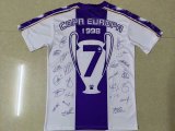 Real Madrid 7th Champions League Commemorative Edition Retro Soccer Jersey 1997/1998