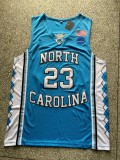 University of North Carolina # 23 wathet University Jersey 1:1 Quality
