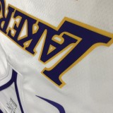 NBA Laker's Retro white V-collar 24 Kobe with chip 1:1 Quality