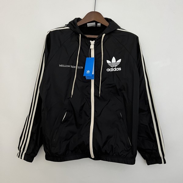 2023 Adidas Black Windbreaker