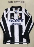 1997-1998 Retro Juventus Home Long Sleeve 1:1 Quality Soccer Jersey