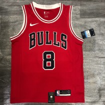 NBA Bulls crew red No. 8 Raven with chip 1:1 Quality NBA Bulls crew red No. 8 Raven with chip 1:1 Quality