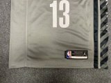 NBA Nets grey Harden No.13 1:1 Quality