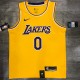 NBA Laker round neck retro yellow No.0 Nick Young with chip 1:1 Quality