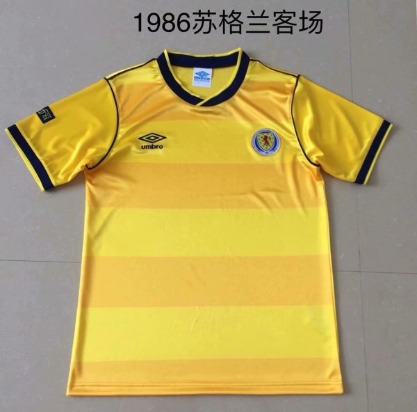 1986 Scotland Away 1:1 Quality Retro Soccer Jersey