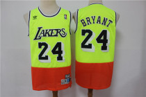 NBA Lakers 24 fluorescent green mosaic retro version 1:1 Quality