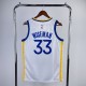 NBA Golden State Warriors White WISEMAN#33 Men Jersey Top Quality Hot Pressing Number And Name 2023