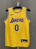 NBA Laker yellow Kuzma No.0 1:1 Quality