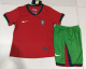 Portugal Home Red Kids Soccer Jersey 24/25