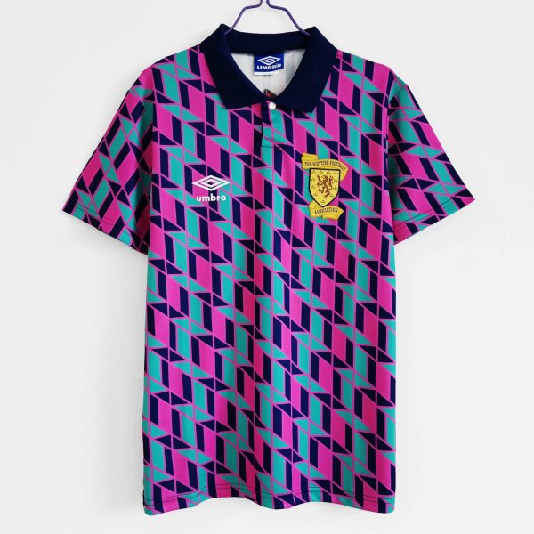 1988-1989 Scotland Away 1:1 Quality Retro Soccer Jersey