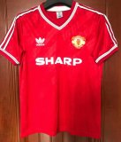 1986 Manchester United Home 1:1 Quality Retro Soccer Jersey