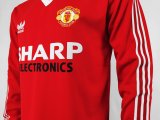 1983 Manchester United Home Long Sleeve 1:1 Quality Retro Soccer Jersey