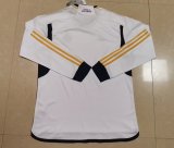23/24 Real Madrid Home Long Sleeve Fans 1:1 Quality Soccer Jersey