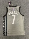 NBA Nets grey Durant No.7 1:1 Quality