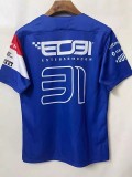 2021 F1 Formula One Alpine Blue Short Sleeve Racing Suit(高山) 1:1 Quality