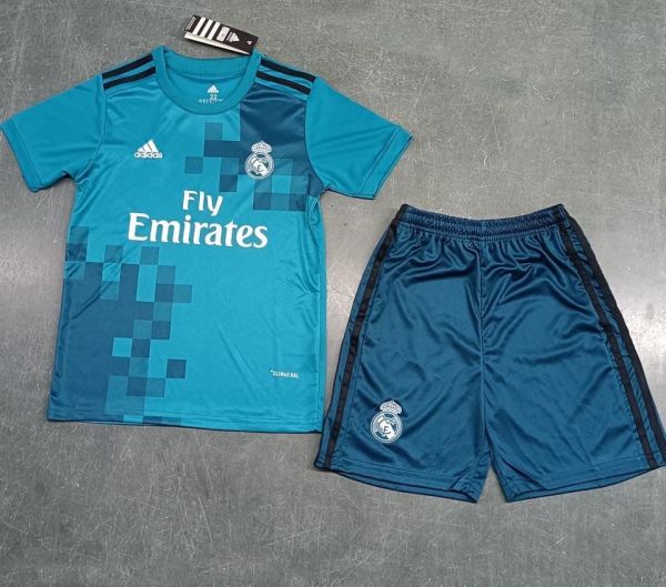 Real Madrid Away 1:1 Kids Retro Soccer Jersey 2017/2018