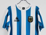 Argentina Home Fans 1:1 Quality Retro Soccer Jersey 1986