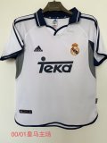 Real Madrid Home 1:1 Quality  Retro Soccer Jersey 2000/2001