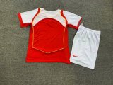 Arsenal Home 1:1 Kids Retro Soccer Jersey 2004/2005