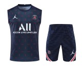22/23 Paris Vest Training Suit Kit Black1:1 Quality Training Shirt