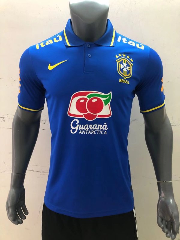 22/23 Brazil Polo Blue Fan 1:1 Quality Soccer Jersey