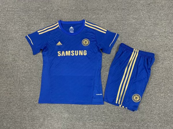 Chelsea Home 1:1 Kids Retro Soccer Jersey 2012/2013