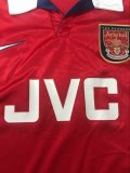 Arsenal Home Long sleeve 1:1 Retro Soccer Jersey 1998/1999