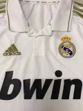 2011-2012 Retro Real Madrid Home Long Sleeve 1:1 Quality Soccer Jersey