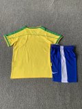 1998 Brazil Home 1:1 Kids Retro Soccer Jersey