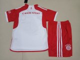 Bayern Munich Home White 1:1 Quality Kids Soccer Jersey 23/24