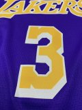 NBA Laker purple Davis No.3 1:1 Quality