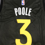 22/23 Warriors POOLE #3 Black Rose City Edition 1:1 Quality NBA Jersey